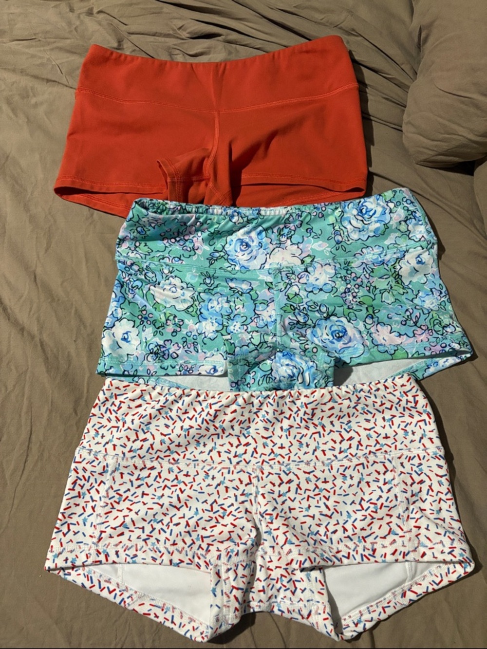 Fleo Women's Short Set - Orange, Aqua Floral, Confetti